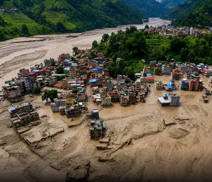 Budhigandaki River Flash Flood Leaves Trail of Destruction