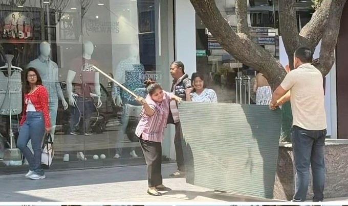 Kathmandu Fines Shop Owner for Littering in Durbarmarg