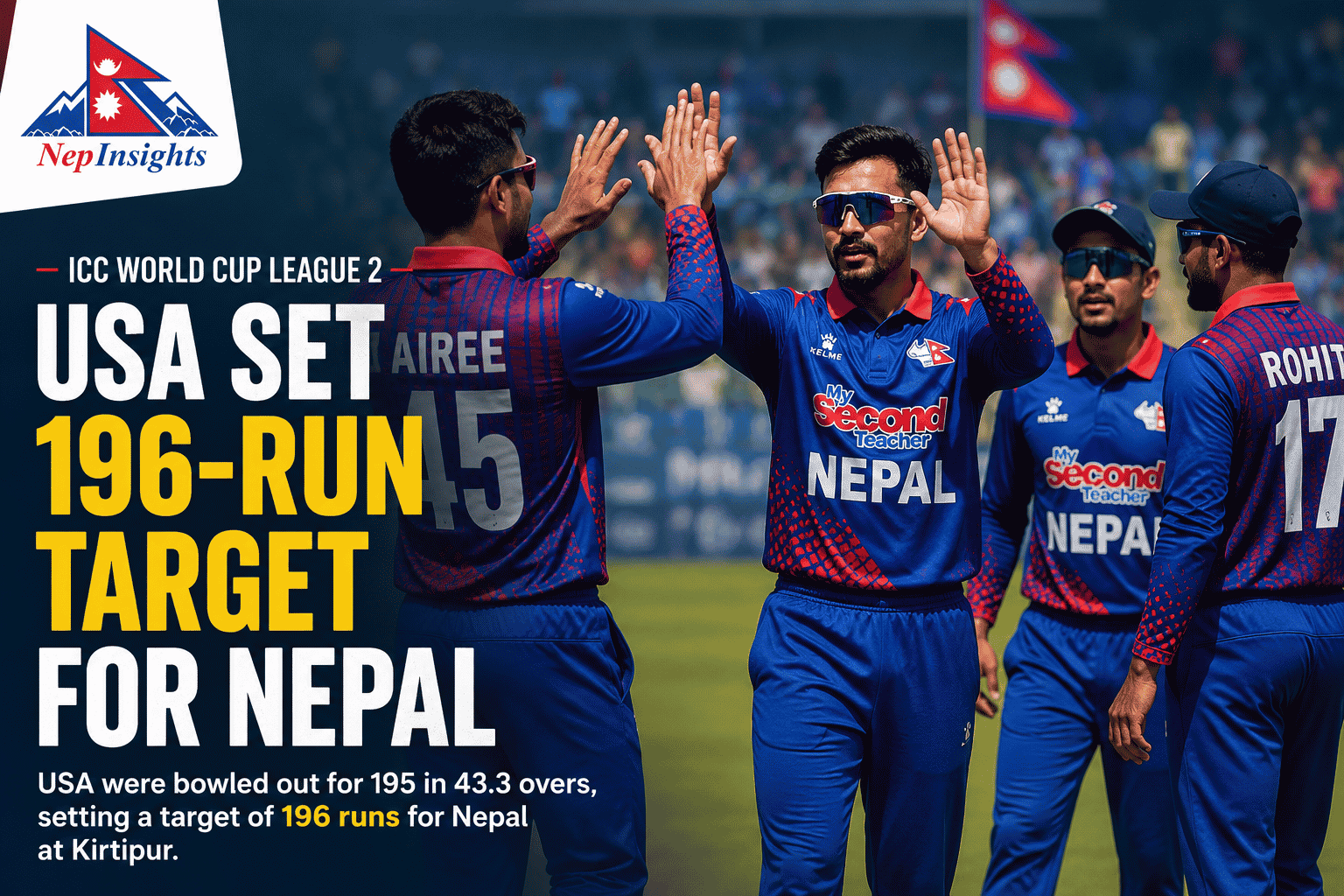 USA Set 196-Run Target for Nepal in ICC World Cup League 2 Clash