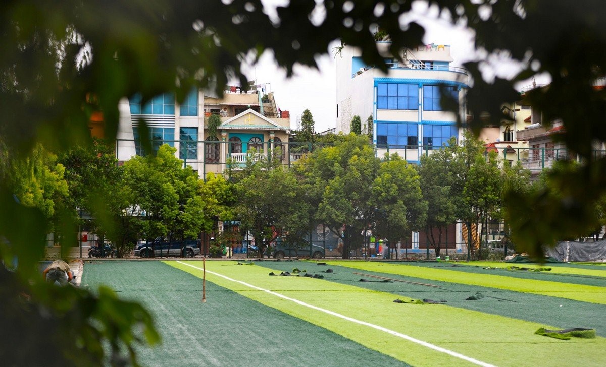Pepsi-Cola Football Ground Upgrade Nears Completion with Modern Artificial Turf