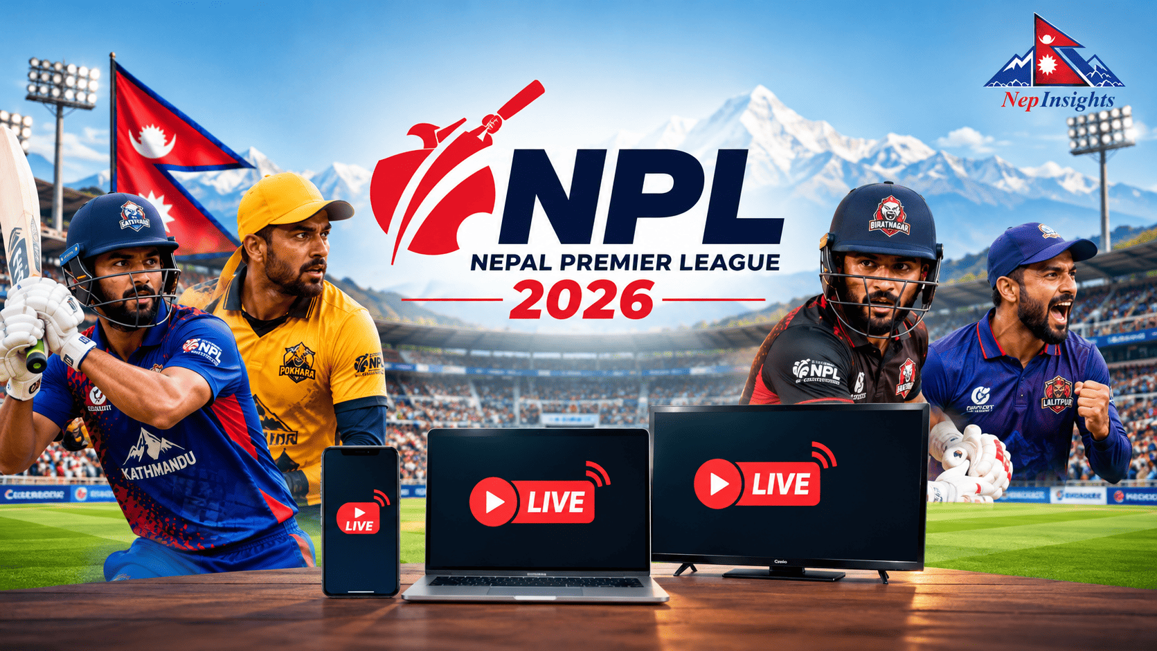 How to Watch NPL 2026 Live: TV Channels, Streaming Apps and Prices in Nepal, India & Worldwide