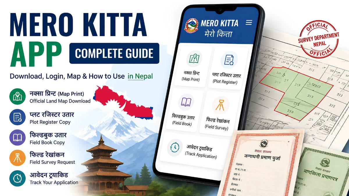 Mero Kitta App Download, Login, Map Download Guide in Nepal (2026)