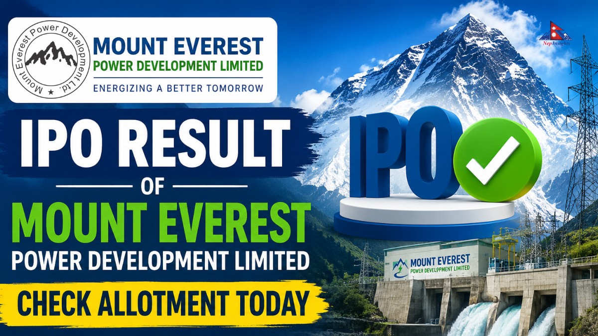 IPO Result of Mount Everest Power Development Limited: Check Allotment Today