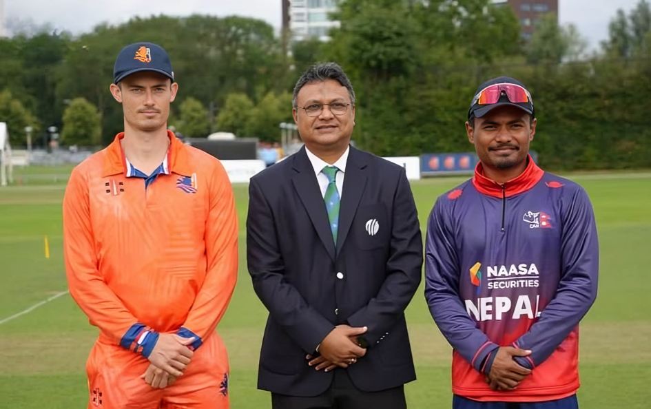 Nepal All Out for 157 Against Netherlands in ICC Cricket World Cup League 2
