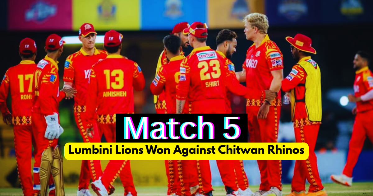 Lumbini Lions Won Against Chitwan Rhinos In NPL2 Match5