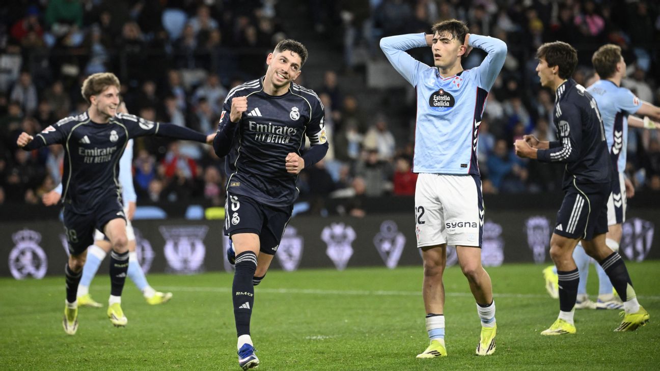 Real Madrid Defeat Celta Vigo 2-1 as Valverde Scores Late Winner